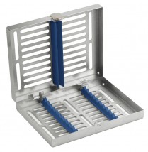 101-27711 10 Piece Locking Instrument Cassette Tray Blue