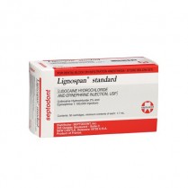101-LIDORED Lidocaine Red 2% (Lignospan) 1:100,000 w/Epi (50)