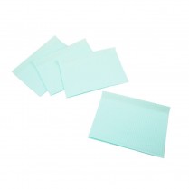 101-PBGR Primo Patient Bib 2-Ply w/Poly 13x18 Green (500)