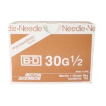 140-305106 Bd Luer Lock Needles 30G X 1/2  X-Short For The Wand (100)