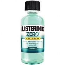 151-42830 Listerine Zero Mouthwash Clean Mint 3.2oz (24)