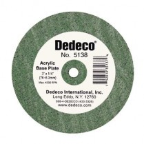 169-5123 Dedeco Green Soft 3" X 3/8" Lathe Wheel