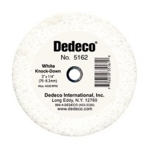 169-5162 Dedeco White Coarse 3" X 3/8" Lathe Wheel