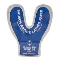211-BK03 Bausch Articulating Paper Horseshoe Blue (50)