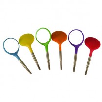 220-50Z371NEON Crystal Mirror HD Plastic Head CS #4 Neon Assorted (12)