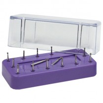 220-50Z403H Zirc Magnetic Bur Block 14 Hole Mauve***Discontinued*