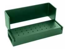 316-AB1001T Axis Aluminum Bur Block 27 Hole Green