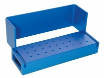 316-AB1001U Axis Aluminum Bur Block 27 Hole Blue