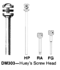 360-DM303RA Miltex Mandrel Ra Hueys Screw Head (12)