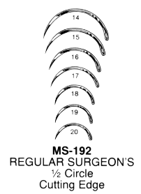 360-MS19218 Miltex Surgical Needle 1/2 Circle Ms192-18