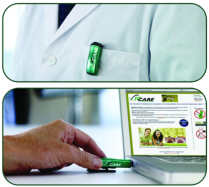 384-RADBGG IC Care USB Instadose 1 Year X-Ray Monitoring Service Green