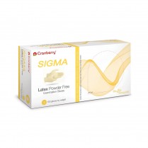 407-CR5816 Cranberry Sigma Pf Latex Gloves Small (100)