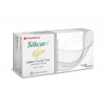 407-CR7815 Cranberry Silkcare Pf Latex Gloves X-Small (100)