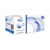 407-R2960SA Cranberry Repel 4-Ply Earloop Mask L3 Sapphire (50)