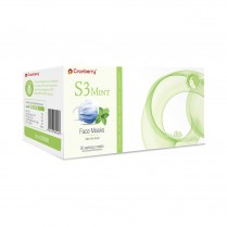 407-S3090B Cranberry S3 Mint Scented Procedural Facemask Blue L2 (50)