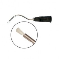 421-312202 Sol-U-Flo Pre-Bent Tips W/ Bristle 19Ga Black (20)