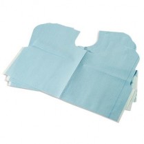 451-917483 Prophy Bib Waist Length 29"X21" Blue (100)