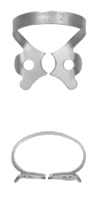 950-RDCM22 Clamp,Rubber Dam #22 Satin Steel