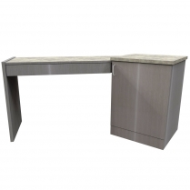  Angled Right Hand Table with 1 Door Pedestal