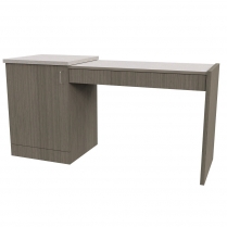  Classic Left Hand Table with 1 Door Pedestal