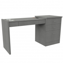  Contact Lens Right Hand Table with 3 Drawer Pedestal