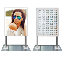  Grandstand with Acrylic Panel & Rods - Lit Both Sides