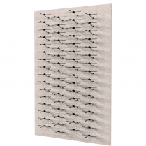 optical space design, flight shuttle, frame holders, wall eyewear panel with flight