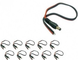 AZCO-AZCC302 Camera Power Connector - Male pigtail (10/pkg)