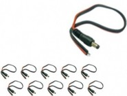 AZCO-AZCC302 Camera Power Connector - Male pigtail (10/pkg)