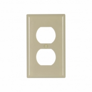CWD-2132V Single Gang Duplex Wall Plate - Ivory