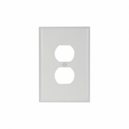 CWD-2142W 1 Gang Oversize Duplex Wall Plate - White