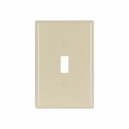 CWD-2144V 1 Gang Oversize Toggle Switch Wall Plate - Ivory