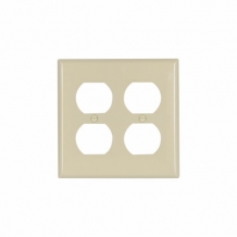 CWD-2150V Double Gang Duplex Wall Plate - Ivory