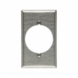 CWD-93221 Single Gang Stainless Steel Faceplate 2.15" Hole