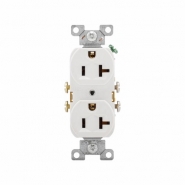 CWD-CR20W Residential Duplex Recepticle - 5-20R 20A 125V - White