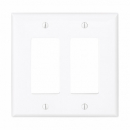 CWD-PJ262W Double Gang Mid-Size Decorator Plate - White