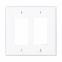 CWD-PJ262W Double Gang Mid-Size Decorator Plate - White