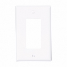 CWD-PJ26W Single Gang Mid-Size Decorator Plate - White