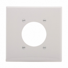 CWD-PJ703W 2 Gang Faceplate 2.15" Hole - White