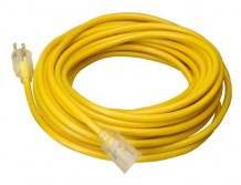 EXT-14003300-075-CORD 14ga / 3cond SJTOW 300v -60&deg;c 75' extention - yellow