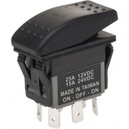 GCE-353580 Marine Rocker Switch - On/Off SPST 15A 125Vac