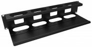 HAM-PCMDD19005BK1 3 unit Horizontal Cable Manager - Hinged 5.25"w x 2.5"d