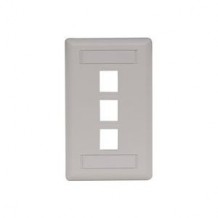 HUB-IFP13GY 3 Port Face Plate - Gray