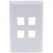 HUB-IFP14EI 4 Port Face Plate - Electric Ivory