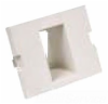 HUB-IM1IA15W (D)InfineStation - 1 port Recessed Angled (1.5u) - White