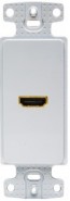 HUB-NS801W HDMI Decorator Plate w/1 HDMI whip - White