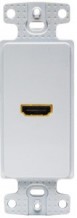 HUB-NS801W HDMI Decorator Plate w/1 HDMI whip - White