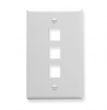 HUB-NSP13W netSELECT - 3 Port Face Plate - White