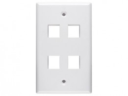 HUB-NSP14W netSELECT - 4 Port Face Plate - White