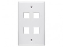 HUB-NSP14W netSELECT - 4 Port Face Plate - White